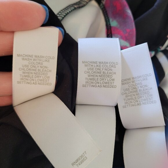 Bisou bisou womens Medium set of 3 Multicolor sleeveless scuba tops - Picture 5 of 12